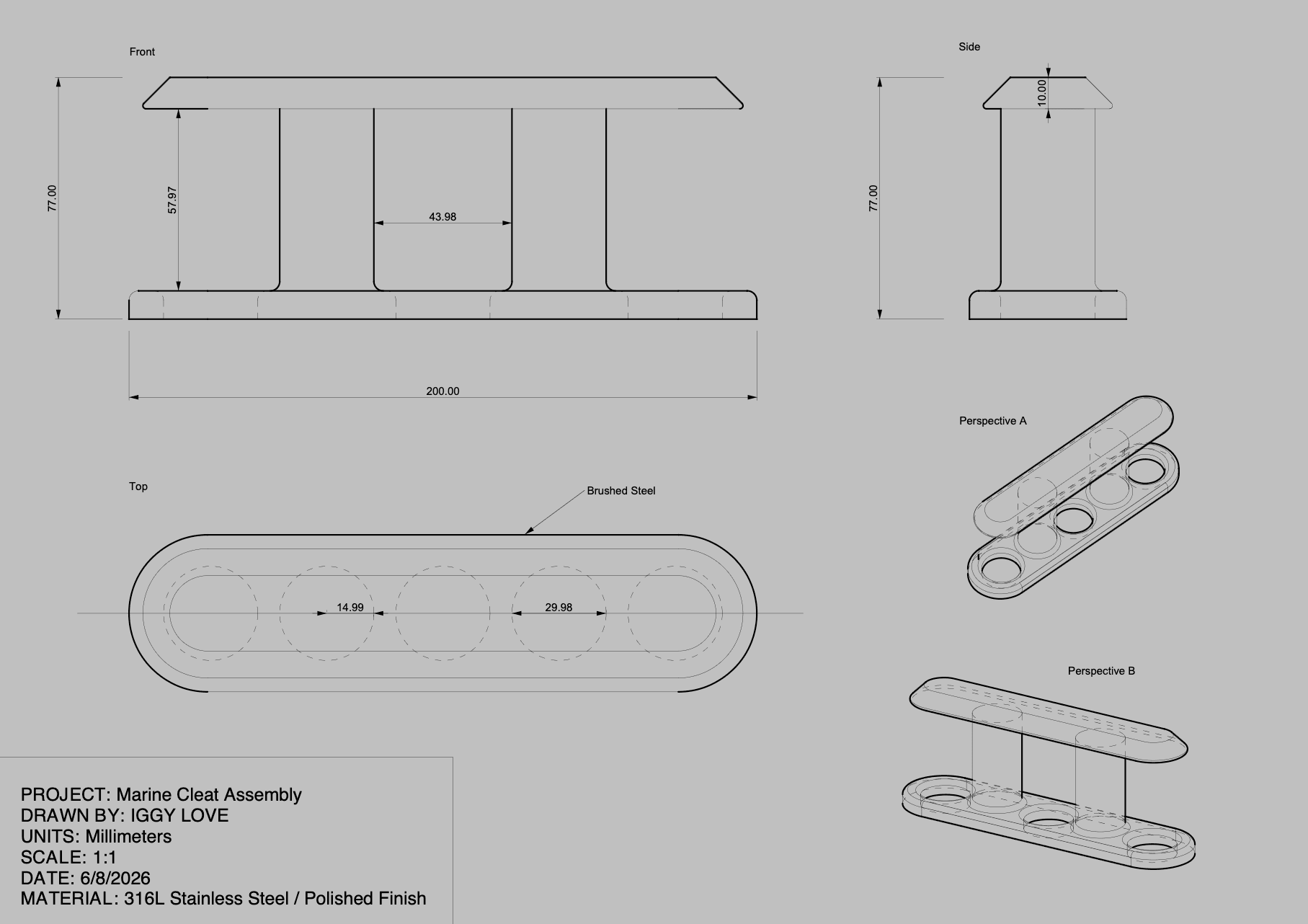 Cleat A, project view 9